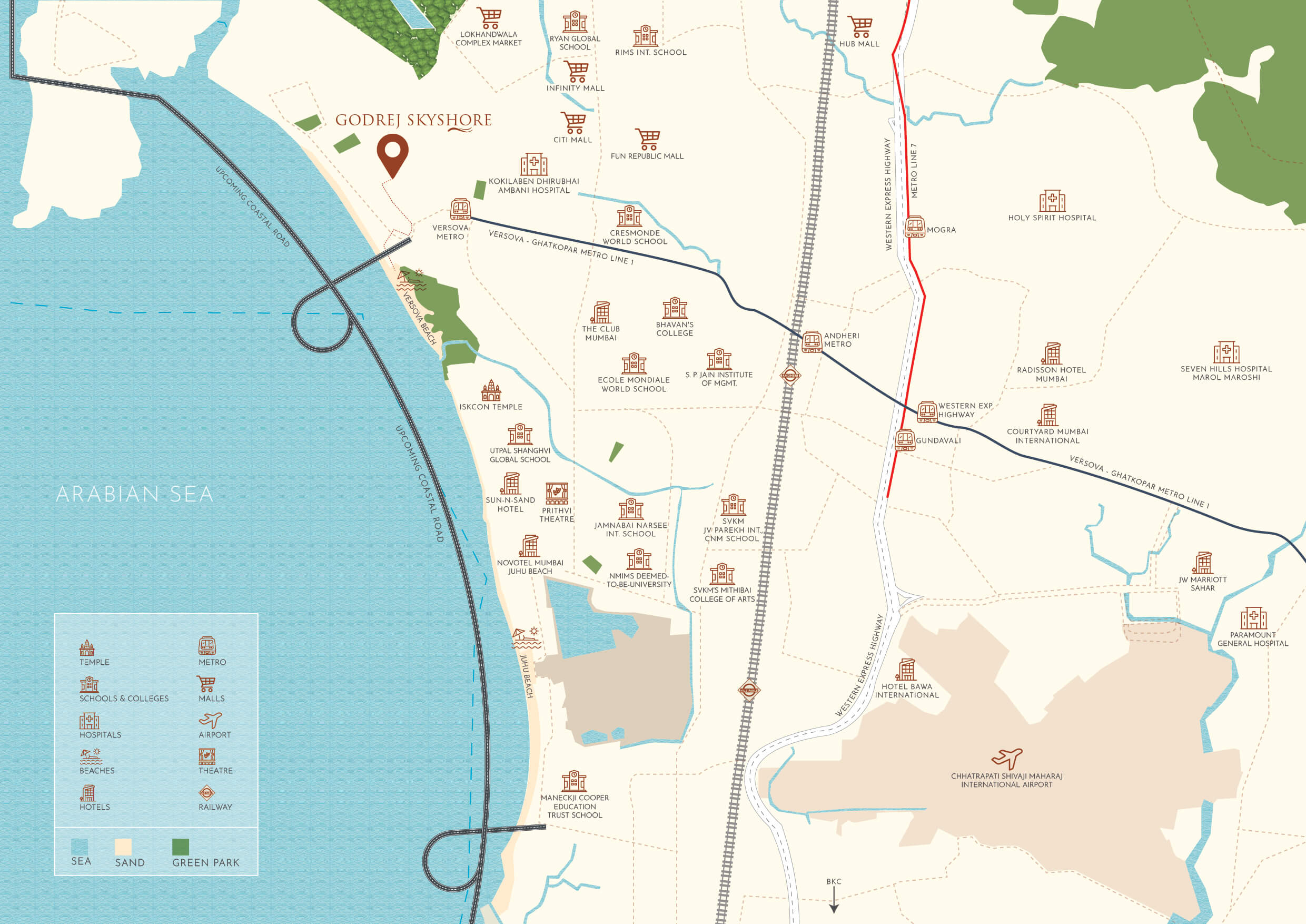 Godrej Skyshore Location Map
